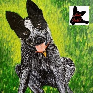 RIKKISRATPACK Custom painting blue healer